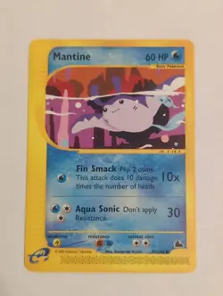 Mantine 77/144 Pokemon Skyridge Regular E Reader - Image 1
