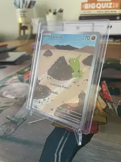 Larvitar 203/197 Obsidian Flames Pokemon Card NM/M Illustration Rare Full Art - Image 1