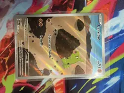 Pokemon TCG Larvitar Obsidian Flames 203/197 Full Art Illustration Rare Holo AR - Image 1