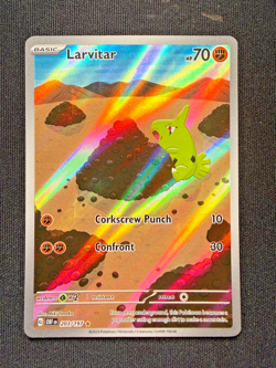 Pokemon TCG Larvitar 203/197 Illustration Rare - Obsidian Flames - NM - Image 2