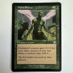 Alpha Status Scourge Green Uncommon MAGIC THE GATHERING MTG CARD - Image 1