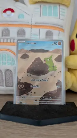 Larvitar 203/197 Illustration Rare Pokemon TCG Obsidian Flames NM - Image 1