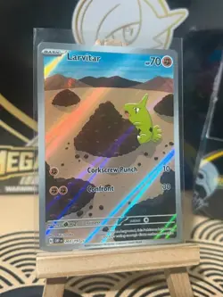 Larvitar 203/197 Illustration Rare Pokemon TCG Obsidian Flames NM - Image 2