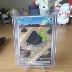 Pokemon TCG Larvitar 203/197 Nm/M Obsidian Flames Illustration Rare Reverse Holo - Image 1