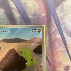 Pokemon TCG Larvitar SV03 Obsidian Flames Illustration Rare Holo 203/197 - Image 4