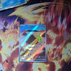 Pokemon TCG: Larvitar 203/197 Illustration Rare Obsidian Flames NM - Image 1