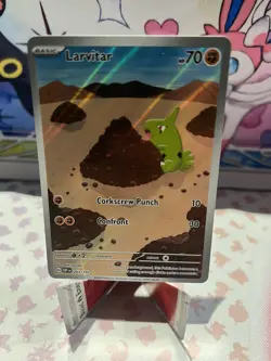 Pokemon TCG Larvitar 203/197 Illustration Rare Full Art - Obsidian Flames NM/M - Image 1