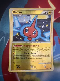 Pokemon TCG Rotom HGSS Undaunted 20/90 Reverse Holo Rare DP - Image 1