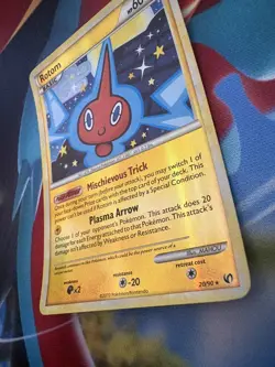Pokemon TCG Rotom HGSS Undaunted 20/90 Reverse Holo Rare DP - Image 3