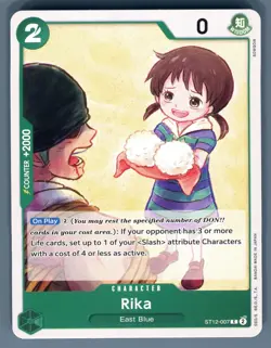 One Piece Card Rika ST12-007 Common Zoro Sanji Deck Light Play - Image 5