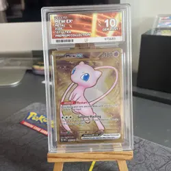 Pokemon TCG Mew EX 205/165 (151 UPC promo) Metal ACE 10 - perfect subgrades!! - Image 1
