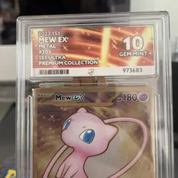 Pokemon TCG Mew EX 205/165 (151 UPC promo) Metal ACE 10 - perfect subgrades!! - Image 3