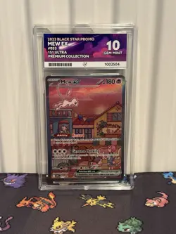 Pokemon TCG Mew EX 053 Promo From 151 UPC Ace 10 Perfect Subgrades - Image 1