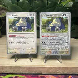 Snorlax 143/165 Reverse Holo & Regular 151 English Pokemon Card NM - Image 1