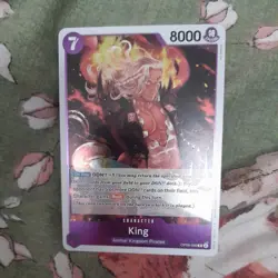 King OP08-060 Rare Two Legends One Piece Trading Card Foil - Image 1