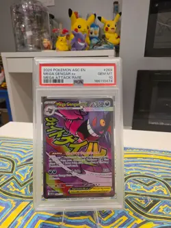 Mega Gengar Ex 269/217 Me: Ascended Heroes Holo Mega Attack Rare PSA 10 - Image 1