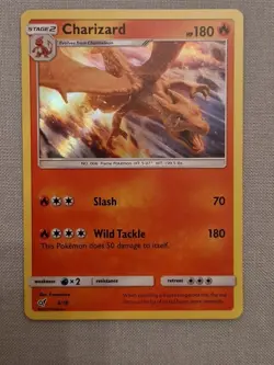 Pokemon TCG Charizard Detective Pikachu Holo Card 5/18 - Image 1