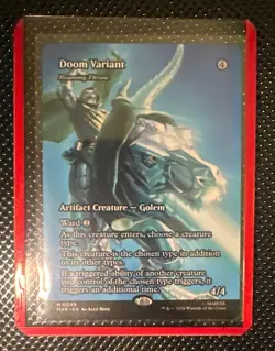 Doom Variant - Roaming Throne Borderless Marvel Super Heroes - 0099 NM Non-Foil - Image 1