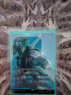 Doom Variant Roaming Throne Borderless Foil 99 Marvel Super Heroes MTG NM - Image 1