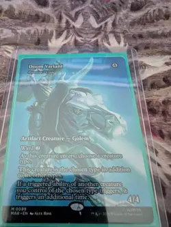 Doom Variant Roaming Throne Borderless Foil 99 Marvel Super Heroes MTG NM - Image 2