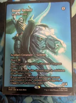 Roaming Throne "Doom Variant" - Extended Art MAR NM MTG - Image 1