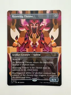 Roaming Throne Borderless MTG Magic the Gathering Card NM Near Mint LCI - Image 1