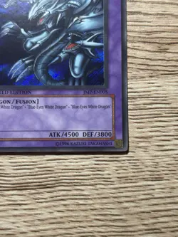 Konami Blue-Eyes Ultimate Dragon JMP-EN005 Secret Rare Holo Limited ATK/DEF - Image 4