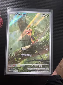 Chespin 087/086 Illustration Rare IR Pokemon Chaos Rising NM - Image 1