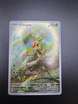 Pokemon TCG - Chaos Rising - Chespin Illustration Rare 087/086 - - Image 1