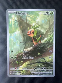 Chespin - 087/086 - Illustration Rare - Chaos Rising - NM/M - Pokemon Card - Image 1