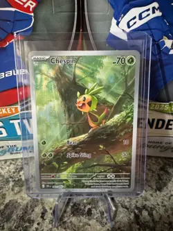 Chespin 087/086 Illustration Rare IR Pokemon Chaos Rising NM - Image 1
