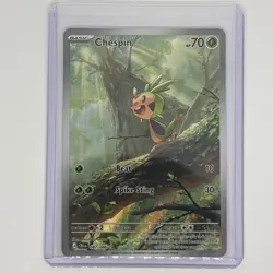 Pokemon TCG - Chespin 087/086 - Illustration Rare CRI ME04: Chaos Rising NM - Image 1