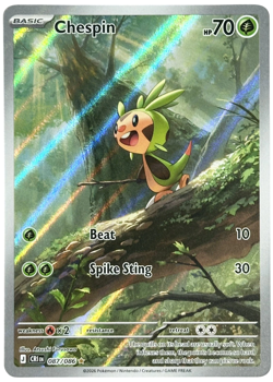 Chespin 087/086 - Illustration Rare - Pokemon Chaos Rising 2026 - NM - Image 1
