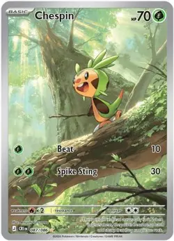 Chespin 087/086 - Illustration Rare - Pokemon Chaos Rising - NM - Image 1