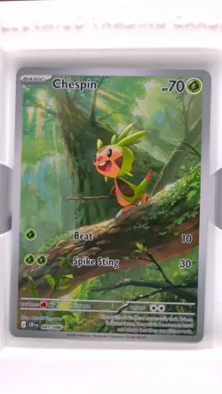 2026 Pokemon Mega Evolution Chaos Rising Chespin #087/086 Illustration Rare - Image 1
