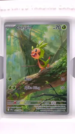 2026 Pokemon Mega Evolution Chaos Rising Chespin #087/086 Illustration Rare - Image 1