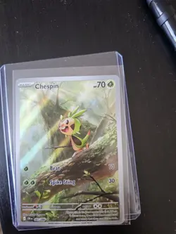 Pokemon TCG Chespin Chaos Rising Illustration Rare 087/086 - Image 1