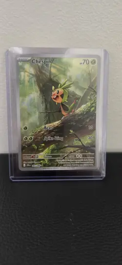 Pokemon Chaos Rising - Chespin - 087/086 - Near Mint (Illustration Rare) - Image 1