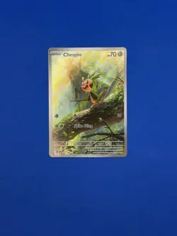 Pokemon Chaos Rising - Chespin - 087/086 - Near Mint (Illustration Rare) - Image 1