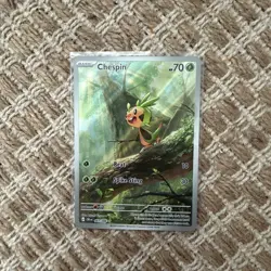 Chespin Illustration Rare Holofoil 087/086 Pokemon Card - Chaos Rising - Image 1