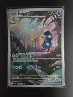 Pokemon TCG Palpitoad 104/086 Illustration Rare SV10.5: Black Bolt English M/NM - Image 1