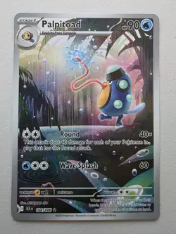 Pokemon TCG - Palpitoad 104/086 Illustration Rare Black Bolt English NM - Image 1