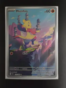 Pokemon TCG Mienfoo 133/086 Illustration Rare SV10.5: White Flare English M/NM - Image 1