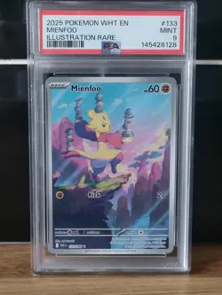 Mienfoo 133/086 Illustration White Flare Pokemon TCG PSA 9 - Image 1