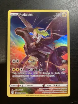 🔥🔥 Zekrom TG05/TG30 Swsh09: Brilliant Stars Trainer Gallery Holo Pokemon Card - Image 1