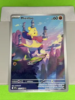Mienfoo 133/086 White Flare Illustration Rare Pokemon TCG - Image 2