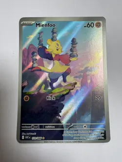 Pokemon Mienfoo TCG White Flare Illustration Card 133/086 S&V - Image 1