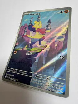 Pokemon Mienfoo TCG White Flare Illustration Card 133/086 S&V - Image 2