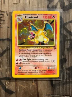 Charizard 4/130 Base Set 2 Rare Holo 2000 Pokemon Card - Image 1
