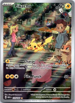 Pikachu 173/165 Illustration Rare 151 Pokemon Near Mint - Image 1